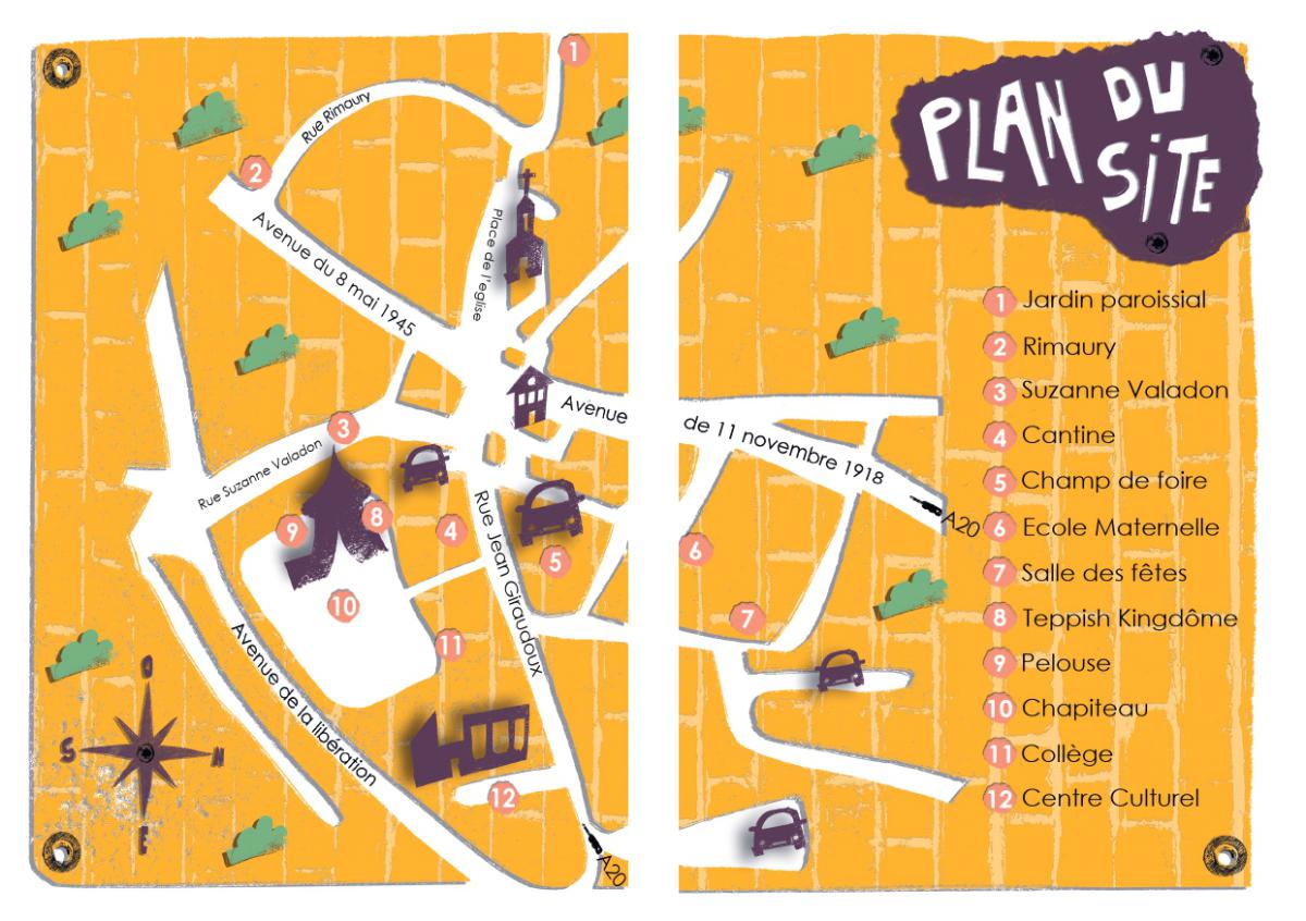 Plan du site du festival